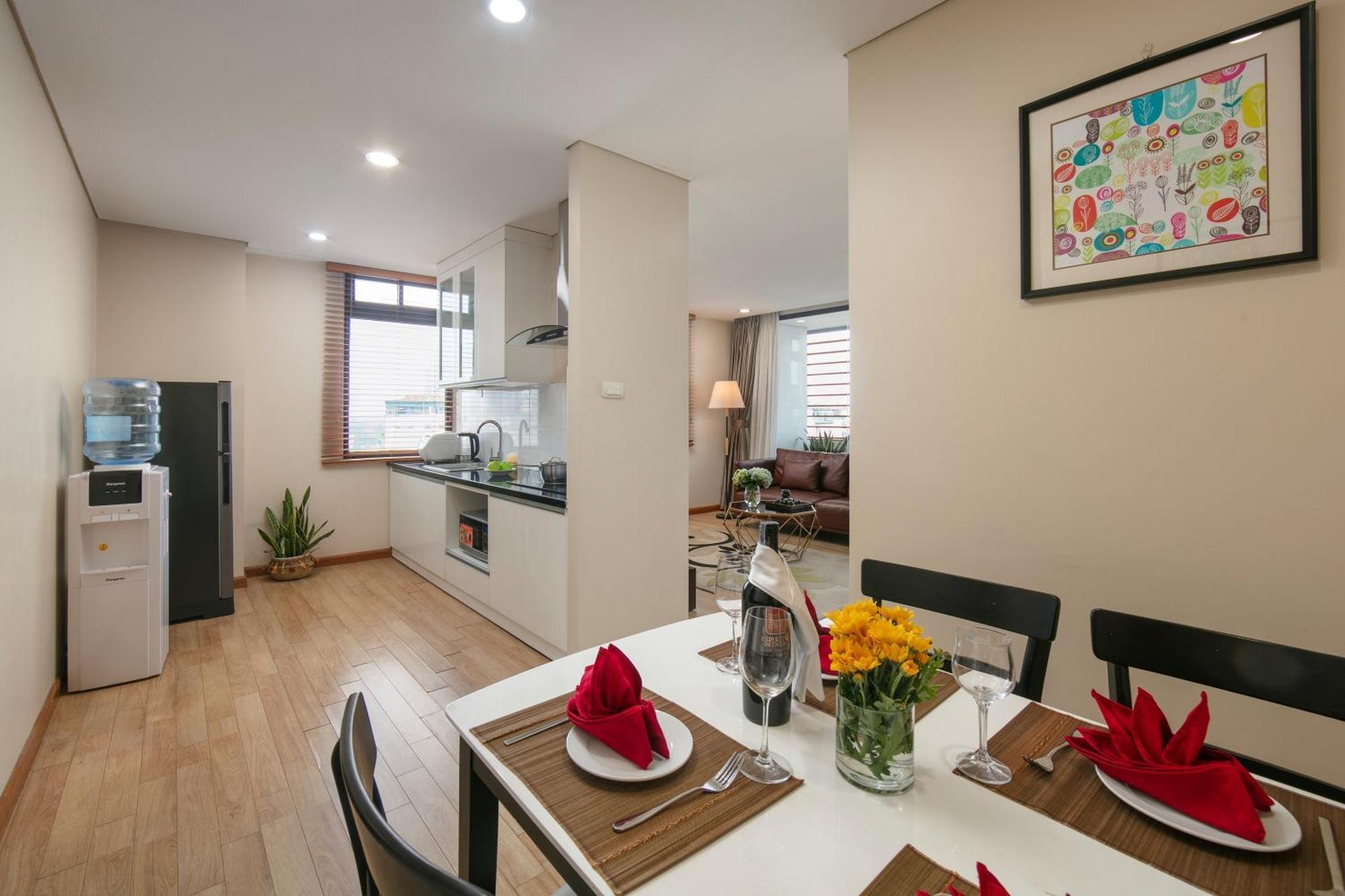 Hb Serviced Apartment - 121B Quan Hoa Hanoi Exterior photo